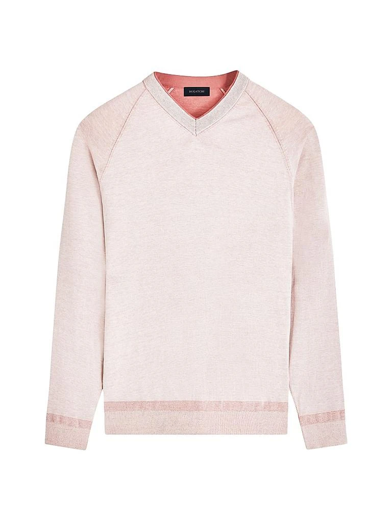 BUGATCHI Cotton-Silk V-Neck Sweater 1