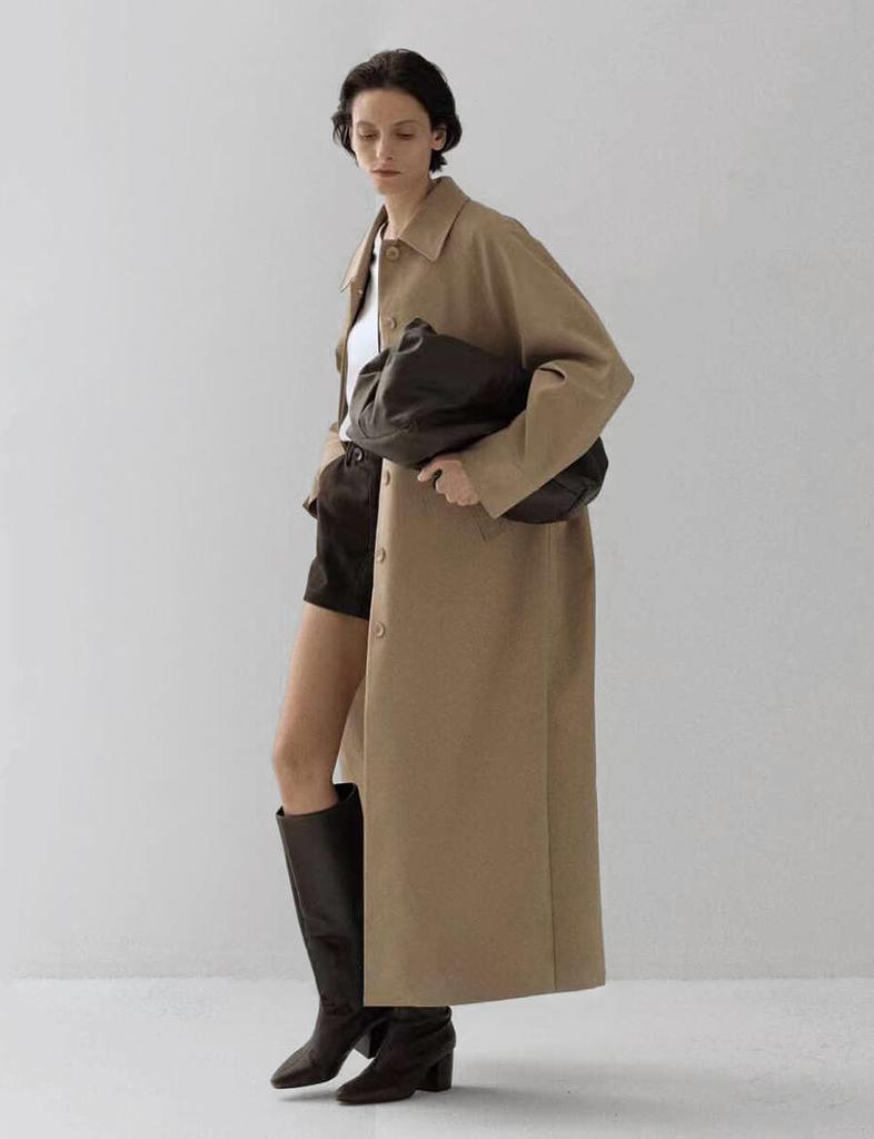 Pixie Market Oversized Tan Maxi Coat