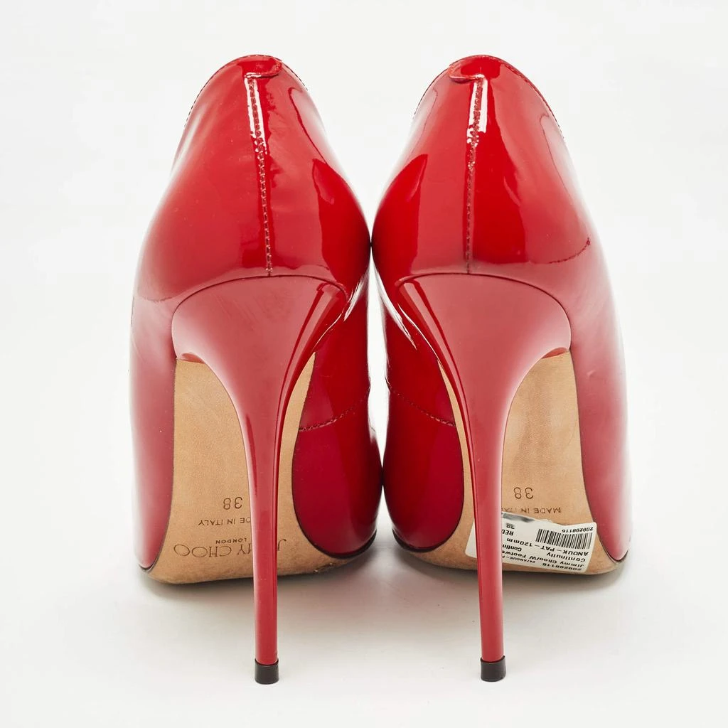 Jimmy Choo Jimmy Choo Red Patent Leather Romy Pumps Size 38 5