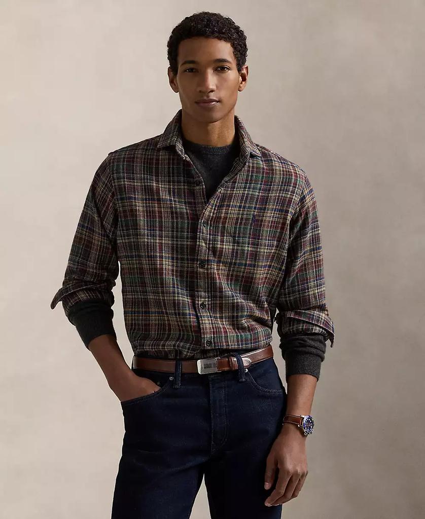 Ralph Lauren Men's Classic-Fit Plaid Brushed Flannel Shirt