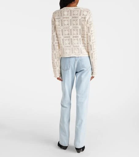 FRAME Crochet cotton cardigan 3