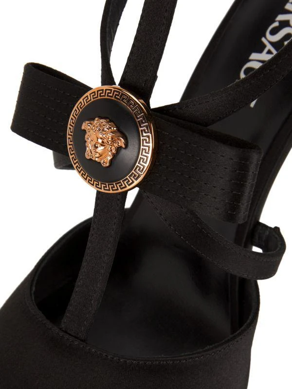 Versace 125MM Medusa Caged Satin Pumps 2