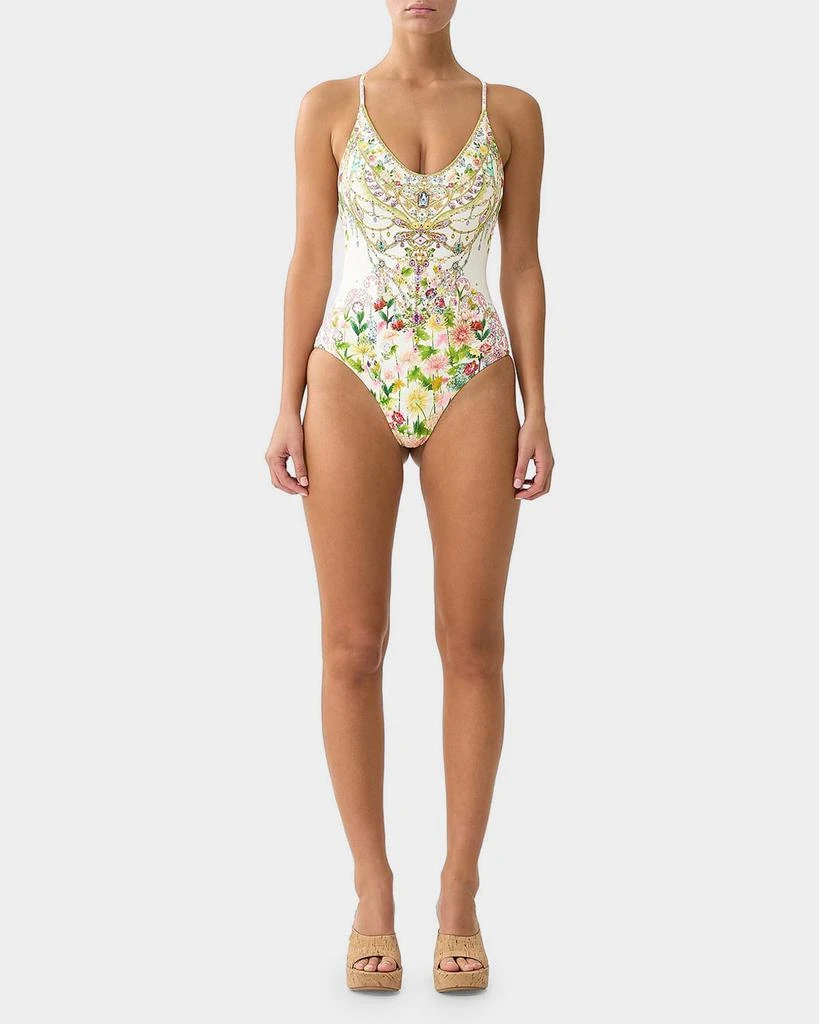 Camilla The Call of Catalonia Scoop-Neck One-Piece Swimsuit 3