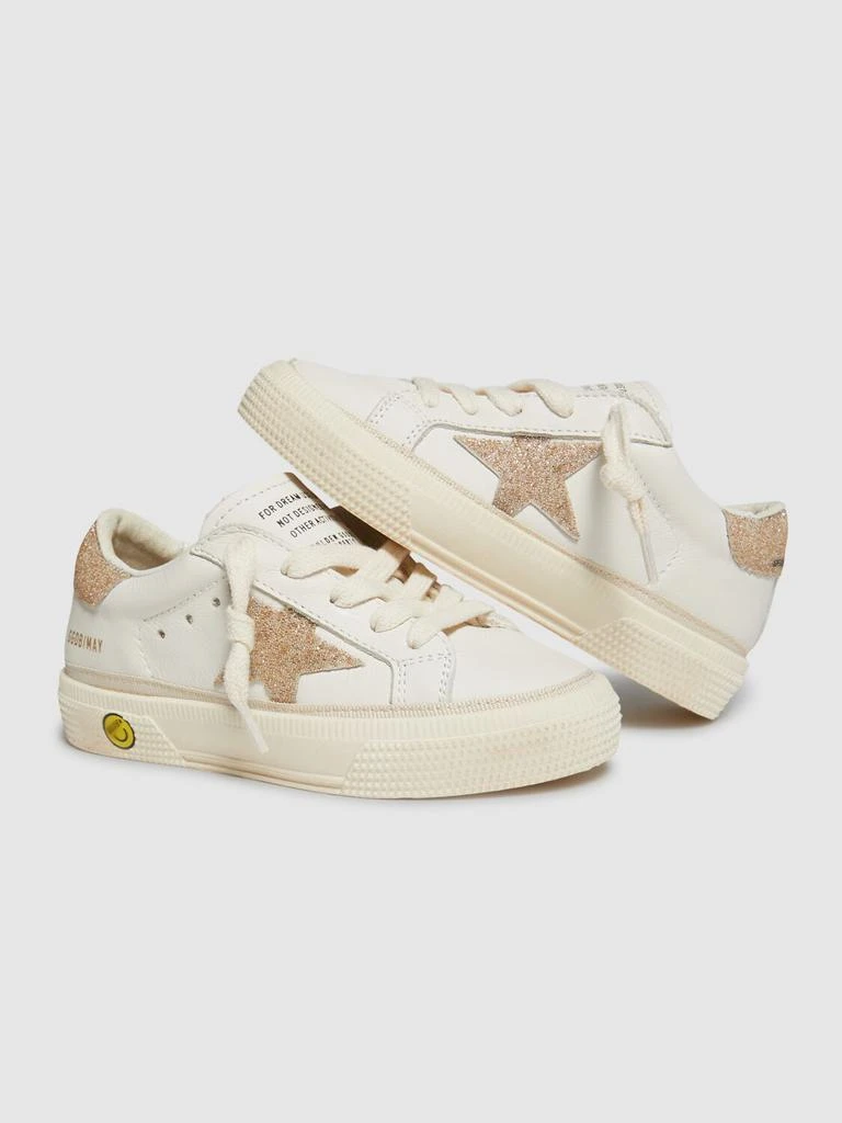 Golden Goose May Leather & Crystal Sneakers 1