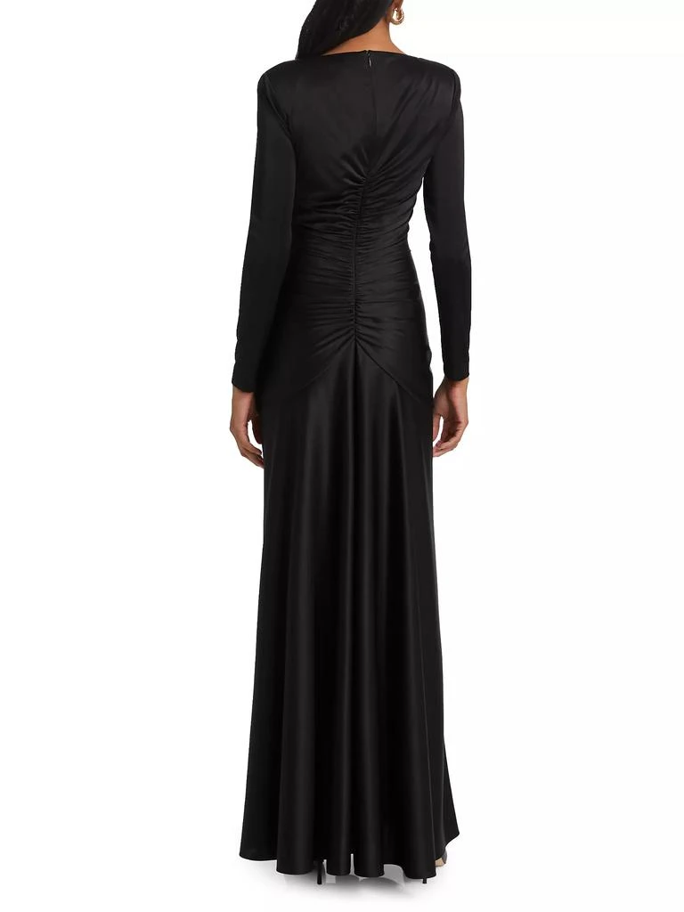 ET OCHS Thea Satin Ruched Gown 5