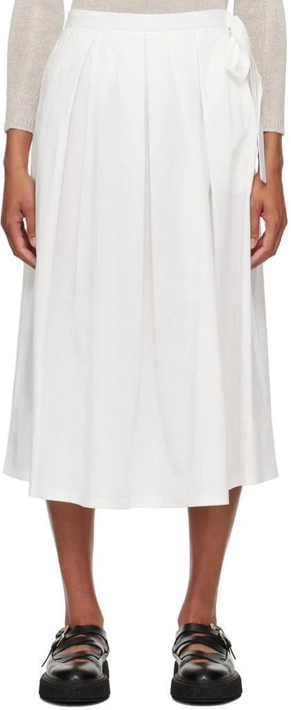 Weekend Max Mara White Donata Midi Skirt 1