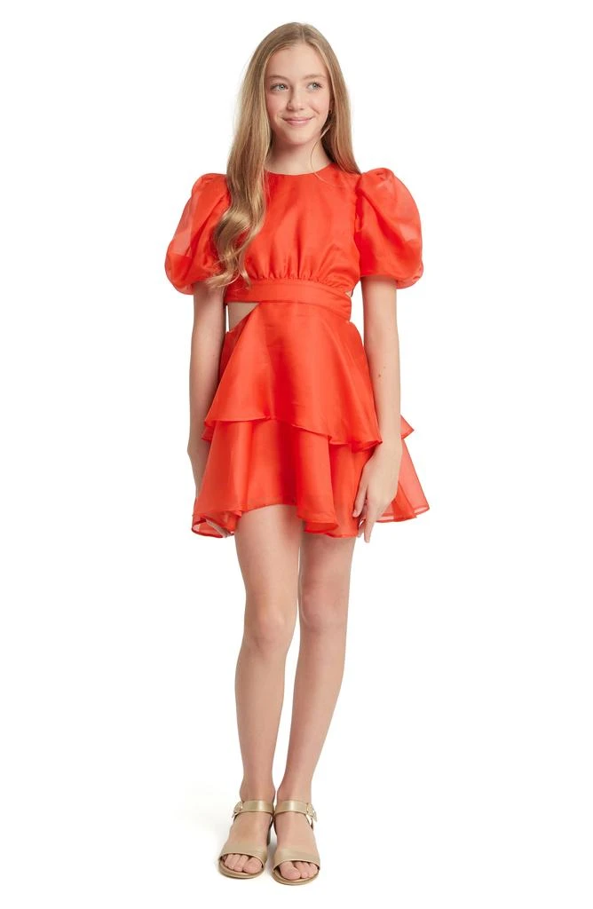 Shop Kids' Enya Cutout Organza Minidress on Sale at BeyondStyle
