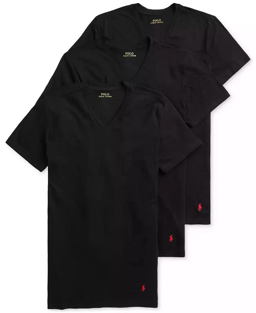 Ralph Lauren Men's 3-Pack Slim Fit V-Neck Undershirts 1