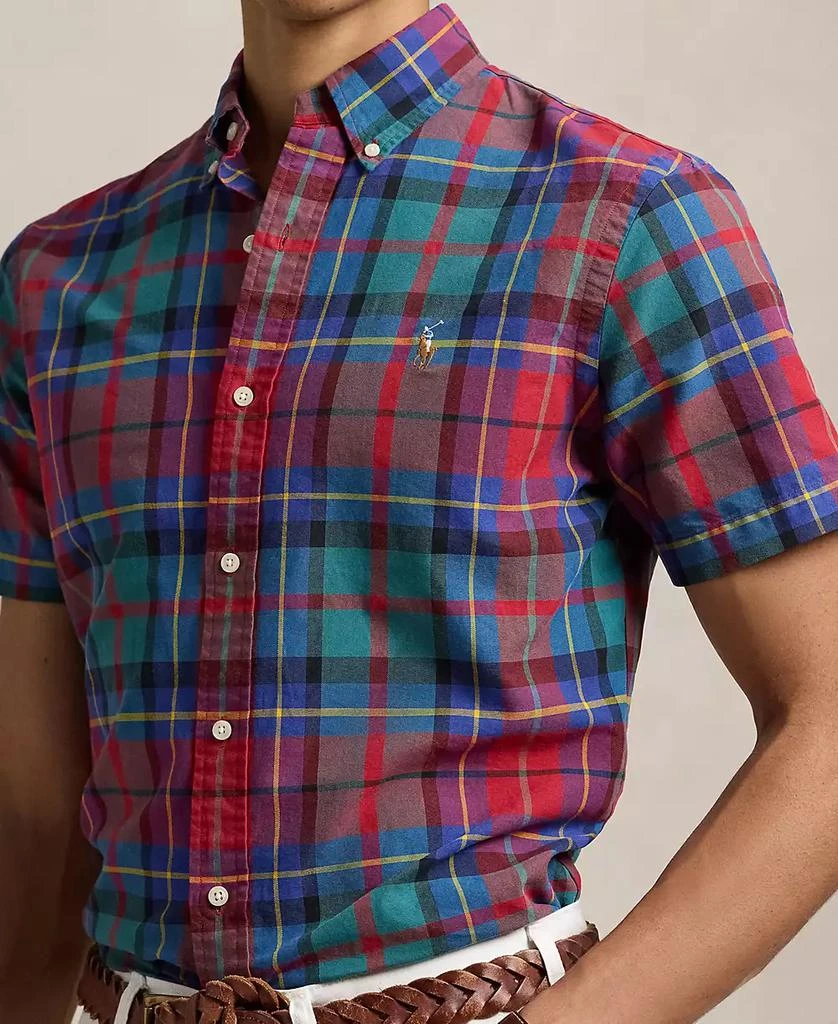 Ralph Lauren Men's Classic-Fit Plaid Oxford Shirt 3