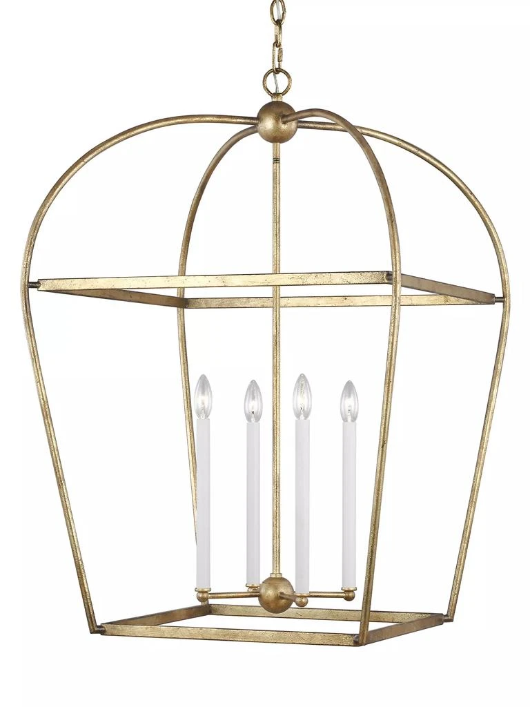 Chapman & Myers Visual Comfort Studio Stonington Lantern Chandelier 4