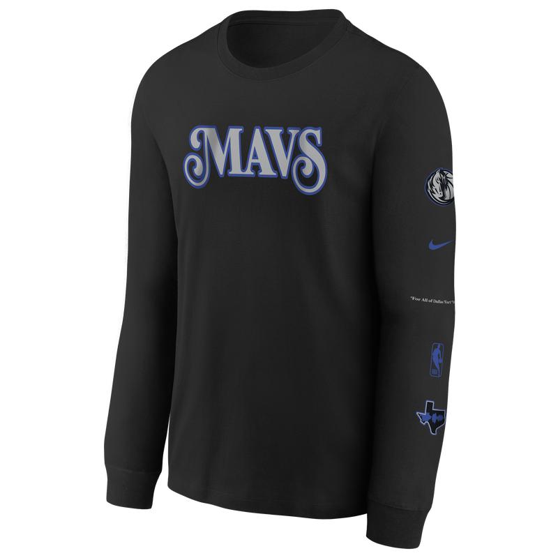NBA Nike Mavericks ES CE Max 90 Long Sleeve T-Shirt - Boys' Grade School