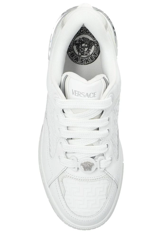 Versace Versace Logo Detailed Lace Up Sneakers 4