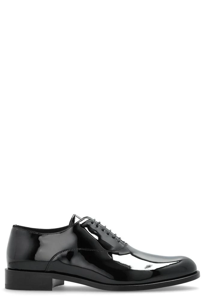 Shop Giorgio Armani Almond Toe Lace-Up Derby Shoes on Sale  display picture 2