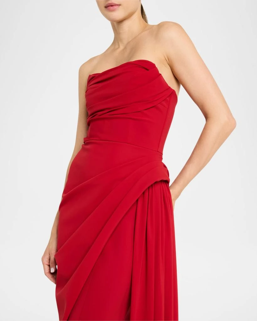 Chiara Boni Strapless Ruched Column Gown 5