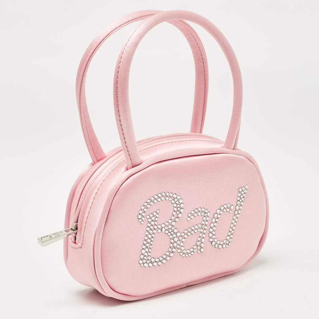 Amina Muaddi Amina Muaddi Pink Satin Super Amini Baddie Bag 3
