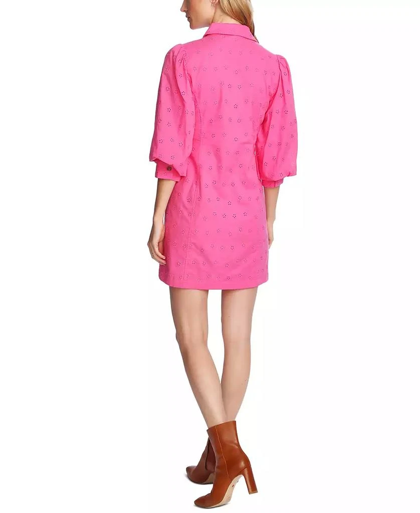 Court & Rowe Women's Puff-Sleeve Eyelet Shirtdress 2