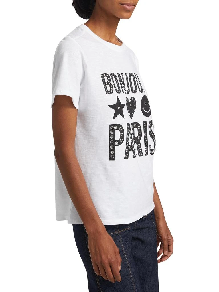 Cinq à Sept Heatset Bonjour Paris T-Shirt 3