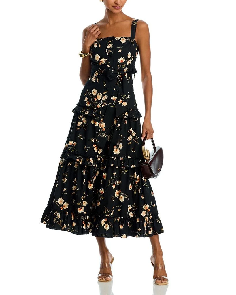 Floral Belted Midi Dress - Exclusive  On Sale Now with Up to 71% Off |  Discover Exclusive Deals & Savings at BeyondStyle  Authentic AQUA women| dress with Limited-Time Discounts, Free Shipping,