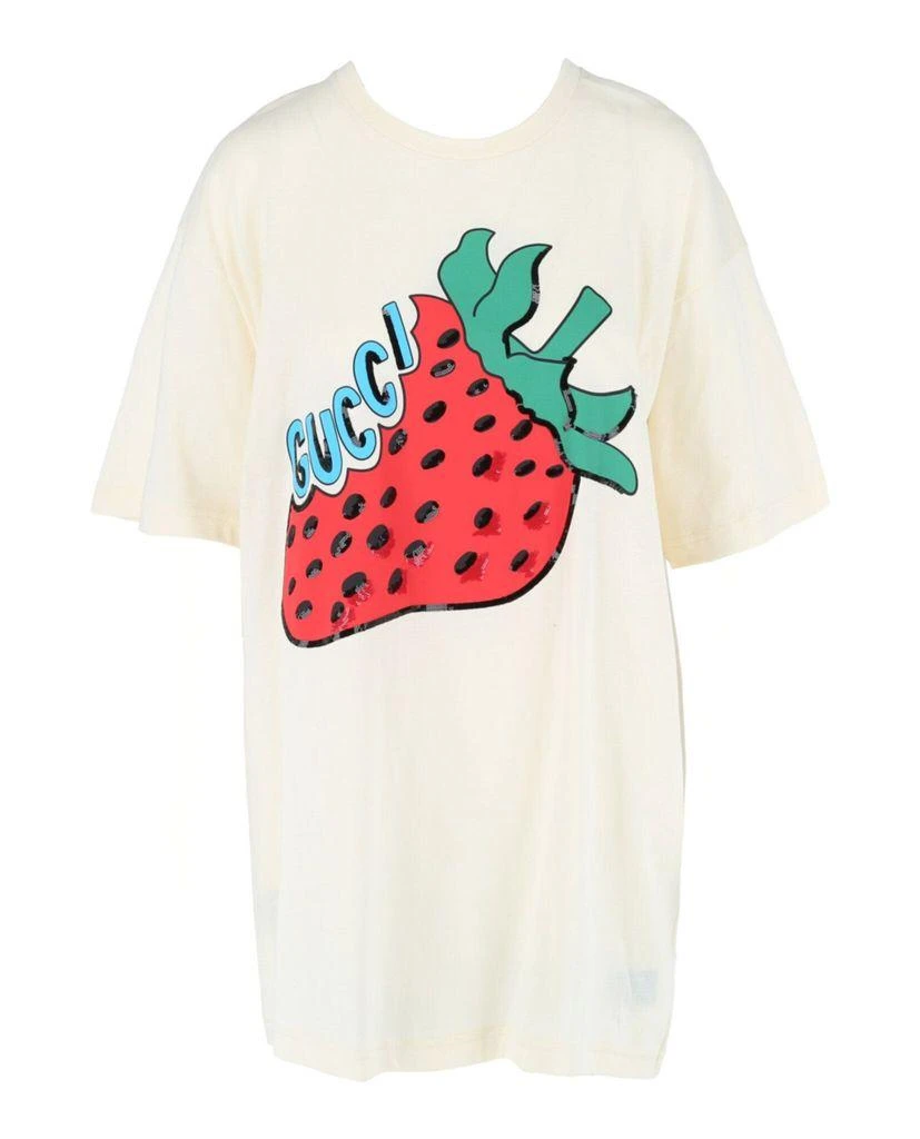 Gucci Strawberry Graphic T-Shirt 3