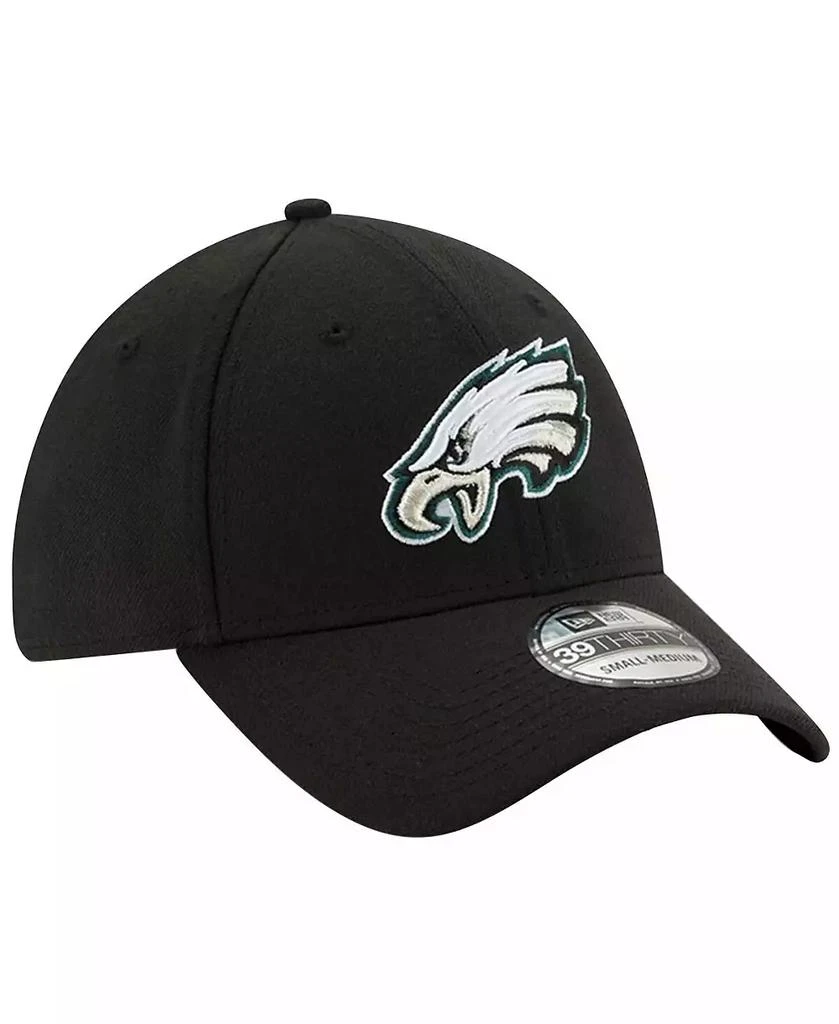 New Era Men's Black Philadelphia Eagles 39THIRTY Fitted Hat 3