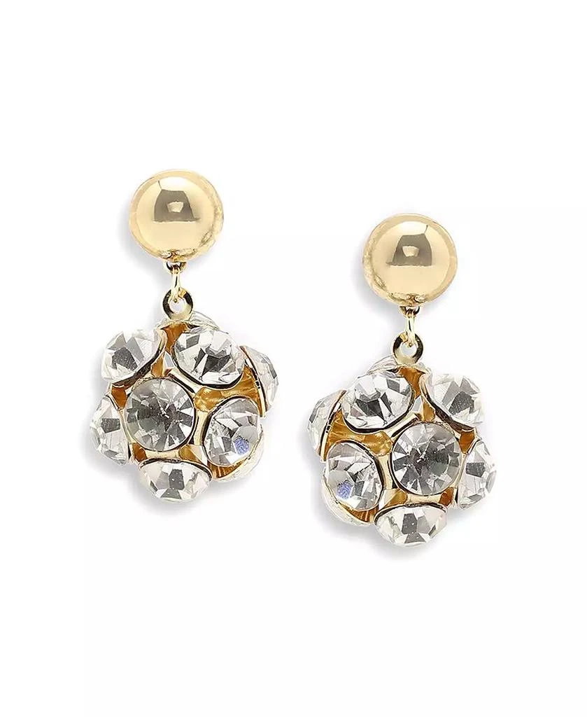 SOHI Women
s Gold Plated Party Designer Stone Drop Earrings
