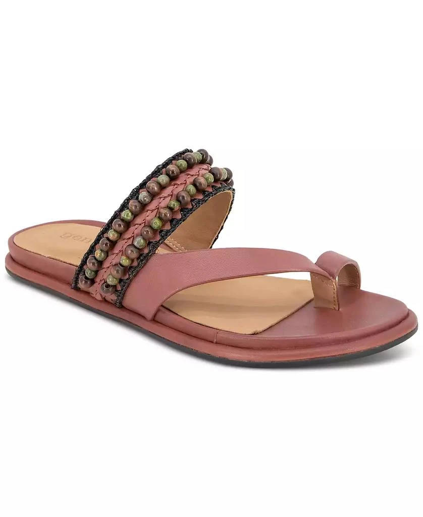 Gentle Souls Women's Lentini Beaded Flat Sandals 1
