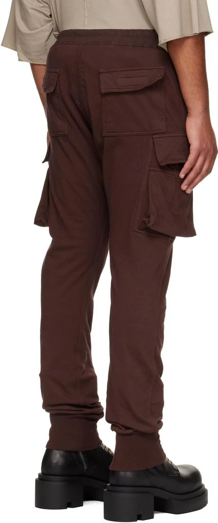 Rick Owens Burgundy Concordians Mastadon Cut Cargo Pants 3