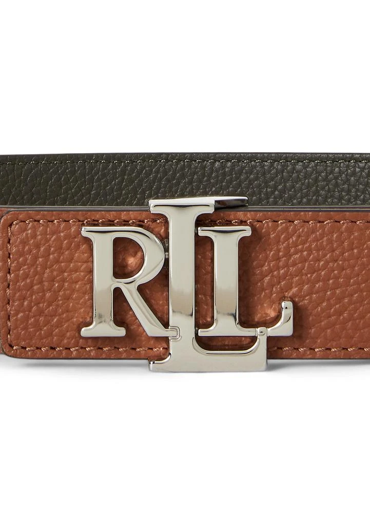 Ralph Lauren Logo Reversible Pebbled Leather Belt 3