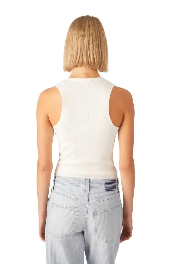 AMO Frances Tank Top In Eggshell 3