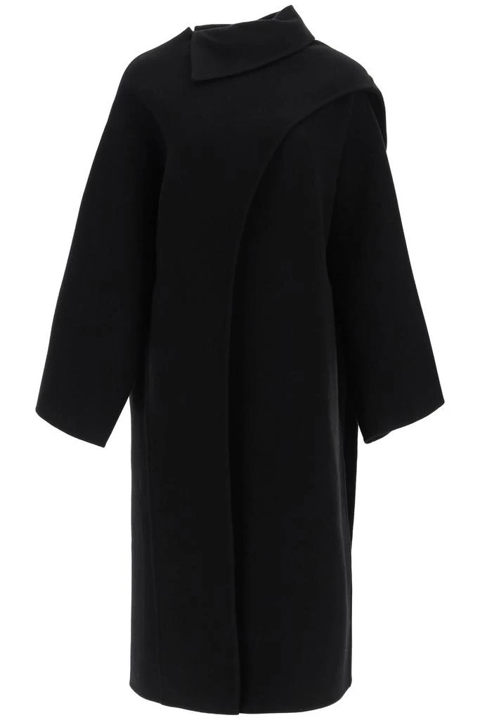 ALAIA virgin wool scarf coat 1