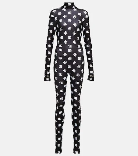 Dolce 
Gabbana Logo printed jersey jumpsuit 1