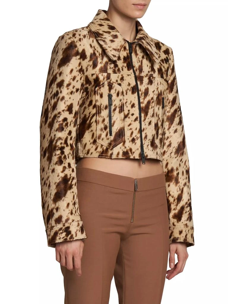 Stella McCartney Cropped Pony-Print Jacket 4