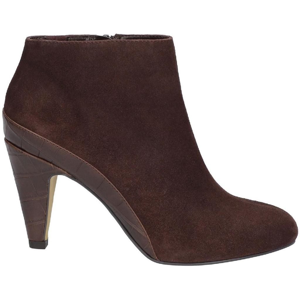 Bella Vita Brennan Womens Suede Round Toe Ankle Boots