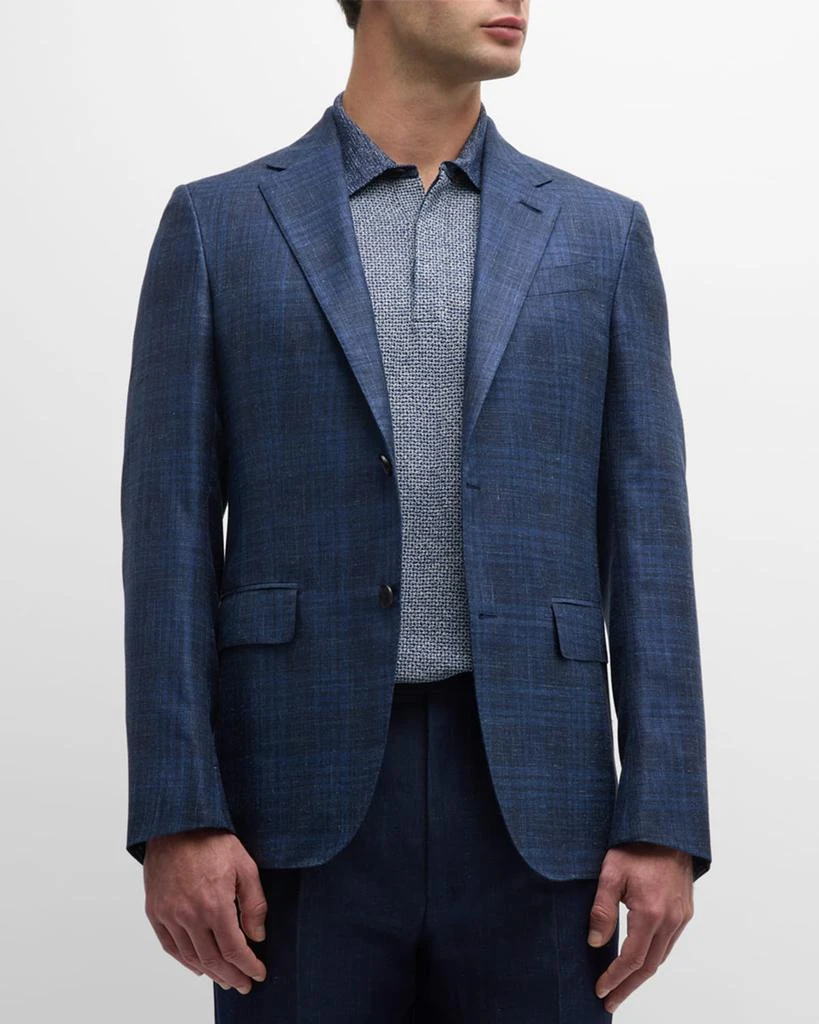 Zegna Men's Macro-Check Sport Coat 4