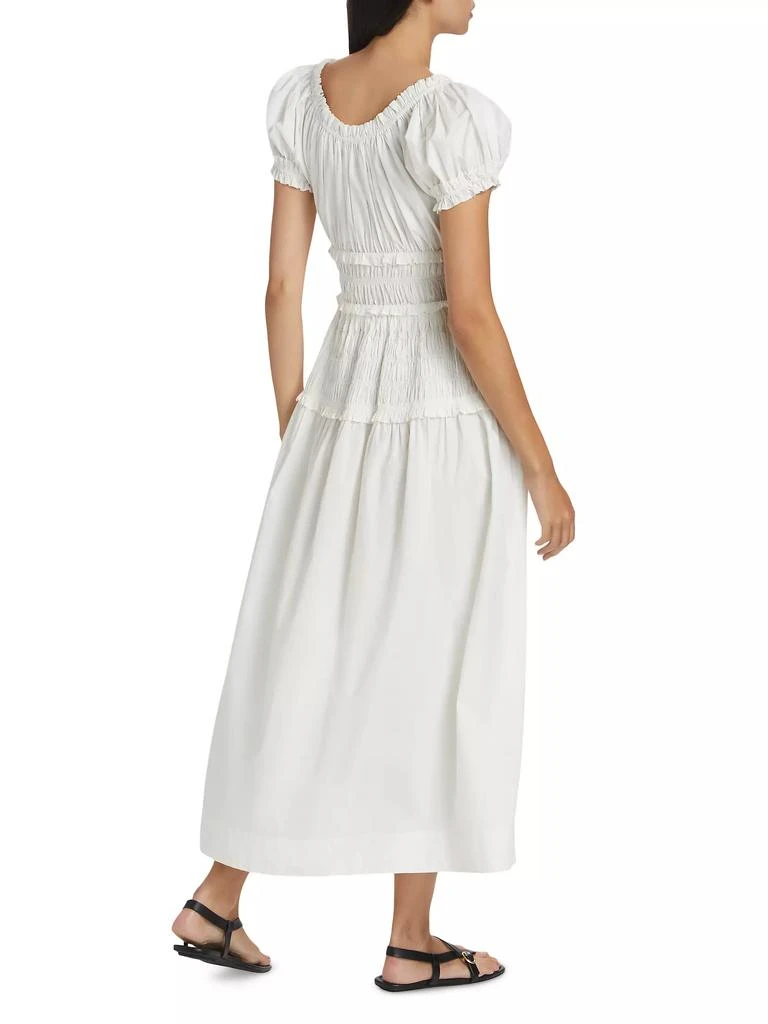 DÔEN Leanne Ruched Cotton Maxi Dress 5