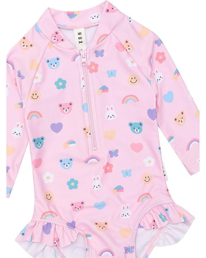 Huxbaby Girls' Hux Emoji Zip Swimsuit - Baby