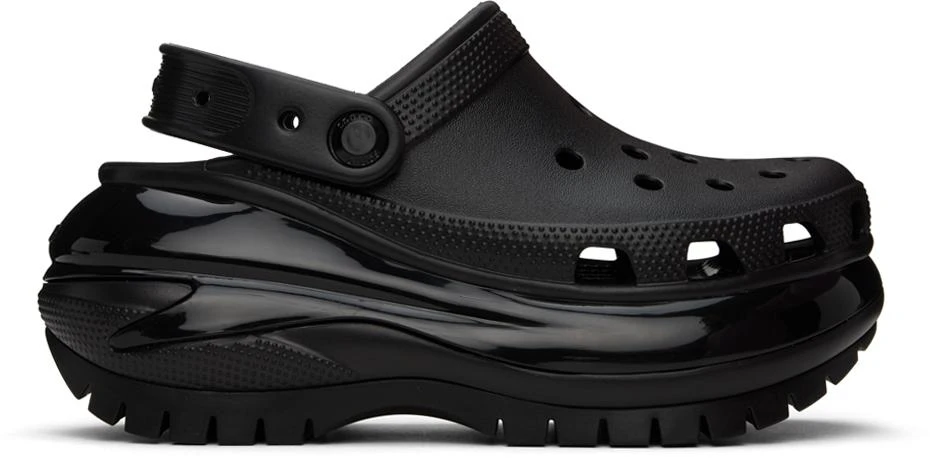 Crocs Black Mega Crush Clogs 1