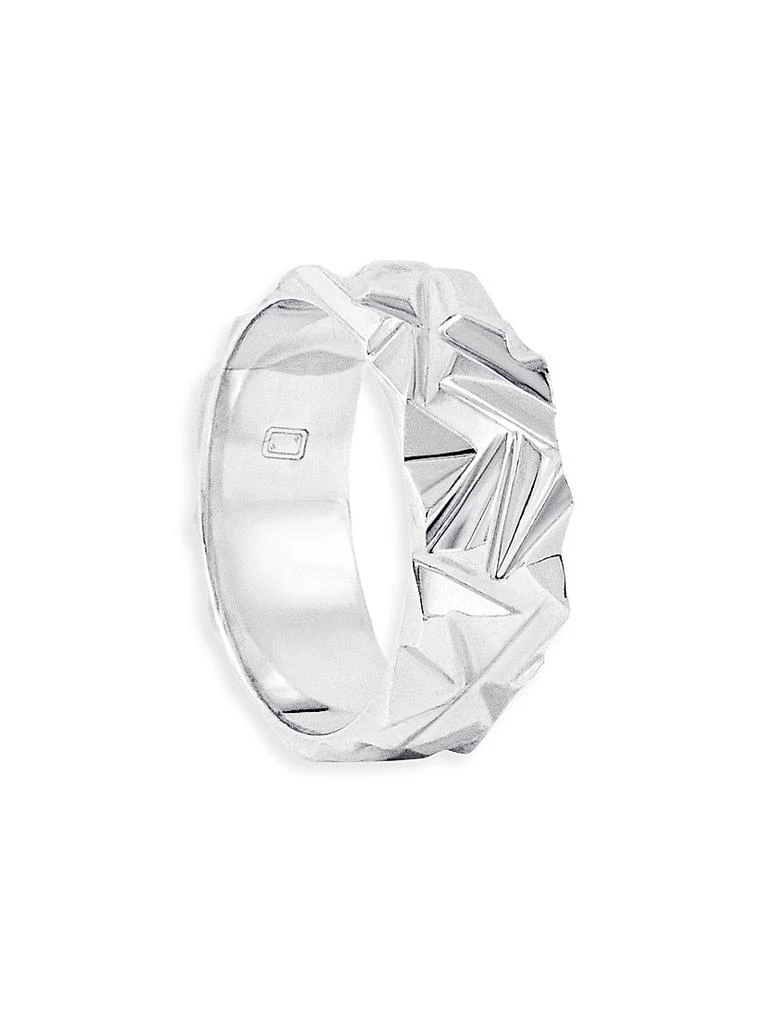 Bernard James Unisex MIRROR Sterling Silver Macro Ring 1
