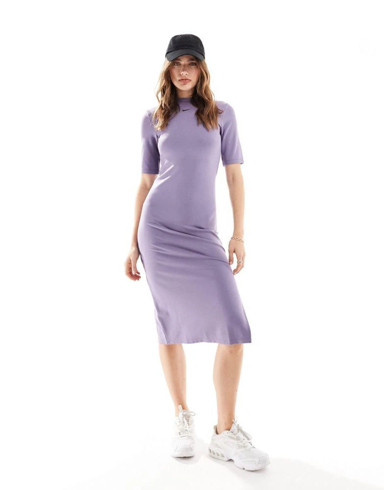 NIKE Nike Essentials midi dress in purple 1