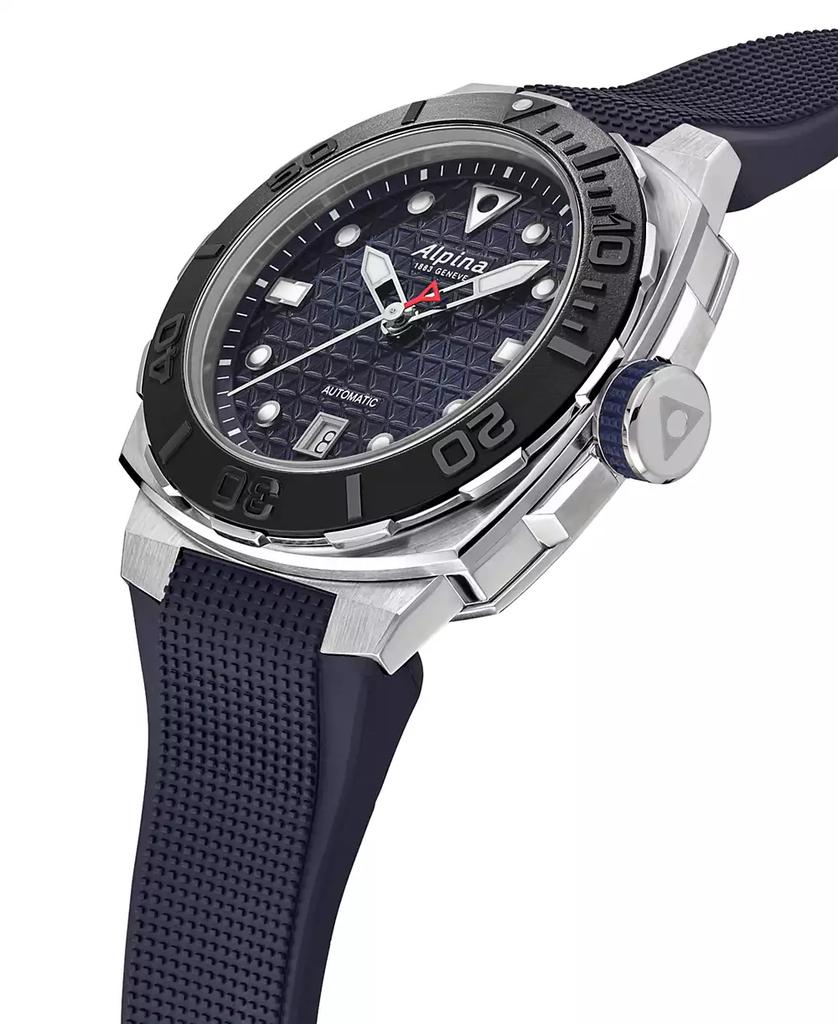 Alpina Men's Swiss Automatic Seastrong Extreme Blue Rubber Strap Watch 39mm