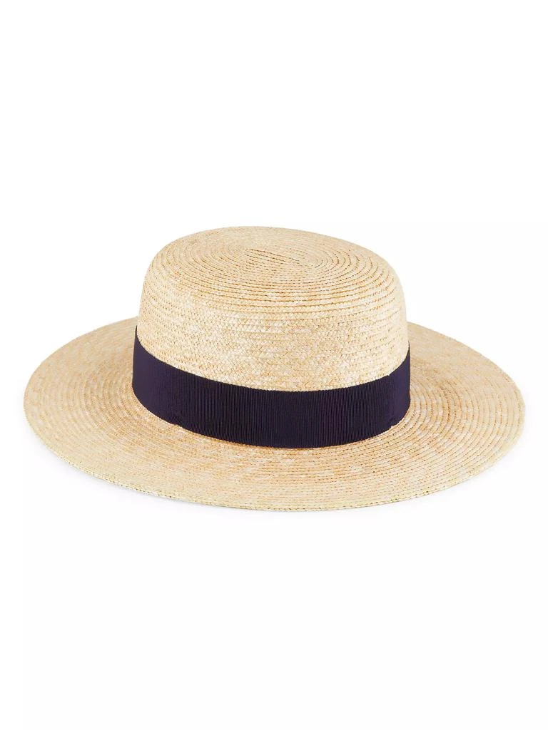 Raffaello Bettini Florentine Straw Canotier Hat 2