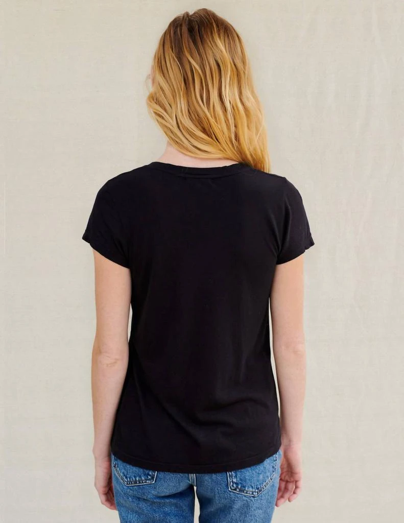 Sundry V Neck Tee In Black 3