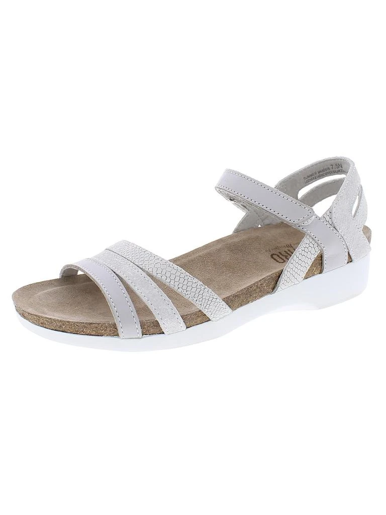 Munro Summer Womens Leather Shimmer Footbed Sandals 5
