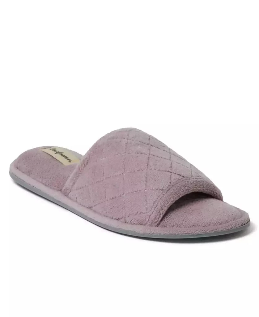 Dear Foams Women's Microfiber Terry Slide Slipper, Online Only 1