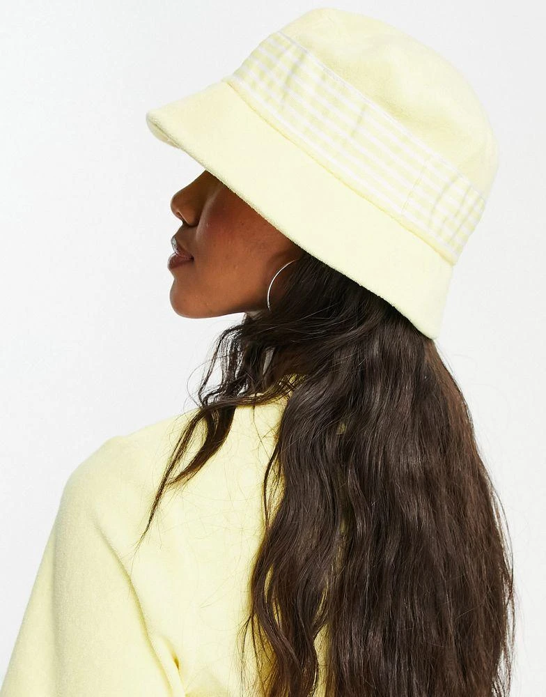 Fila Fila towelling bucket hat in yellow 2