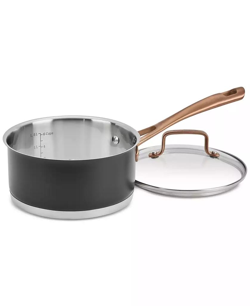 Cuisinart Matte Black Elegance 1.5-Qt. Saucepan & Lid