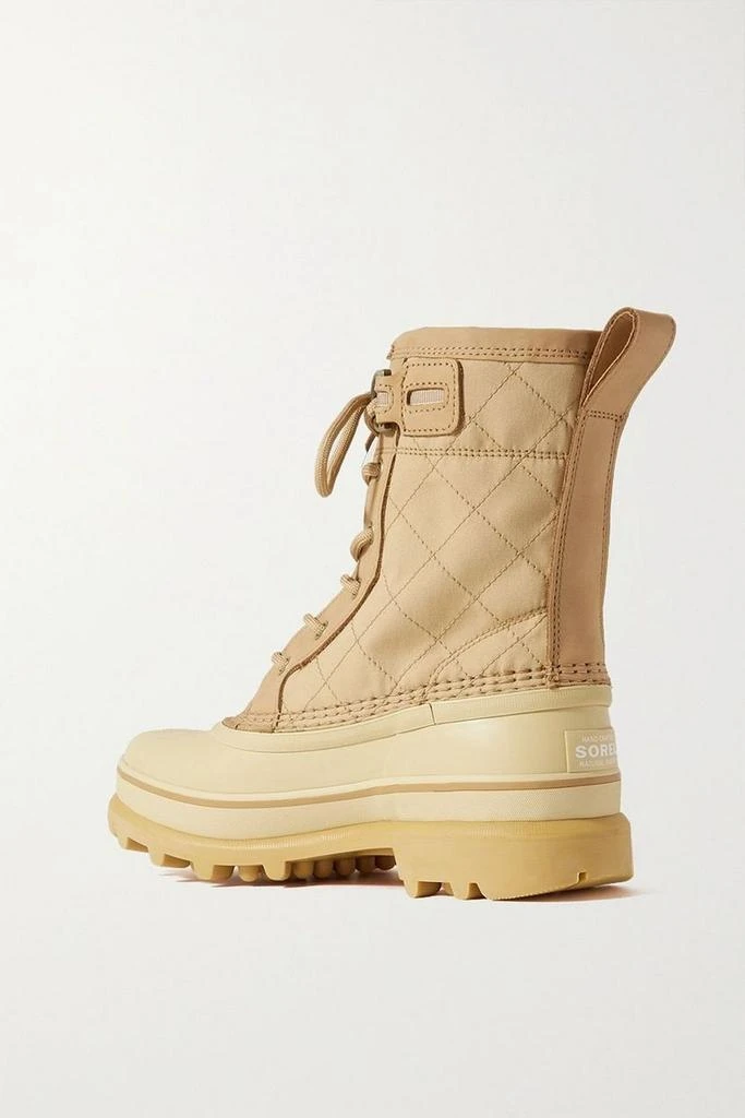 SOREL Quilted canvas, rubber and leather ankle boots 3