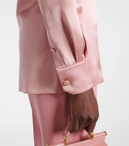 Dolce
Gabbana Draped silk satin blouse 5
