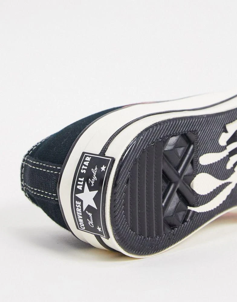 Converse Converse Archive Flame Print Chuck 70 Ox trainers in black 3