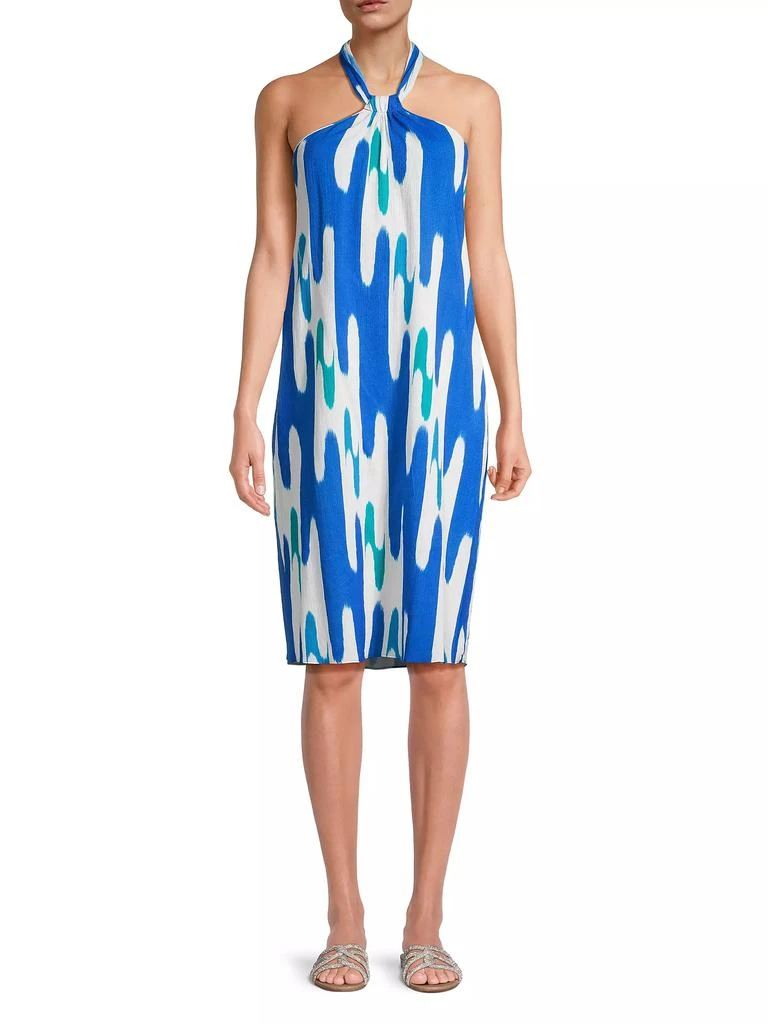 Natori Lido Geometric Halter Dress 3